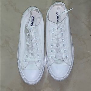 All white converse sneakers size 6.5